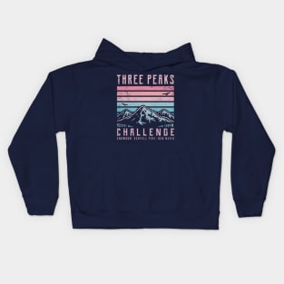 3 Peaks Challenge - Retro Kids Hoodie